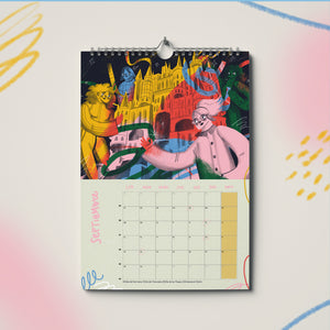 Calendario ilustrado de pared A3 - 2025