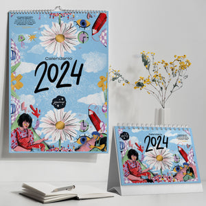 Pack Calendarios ilustrados 2024 - Sobremesa y A3
